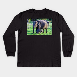 Mother & Daughter. Kids Long Sleeve T-Shirt